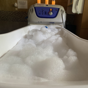 Our large and welcoming bath is a highlight experience for many children who come to Crescent Cove.